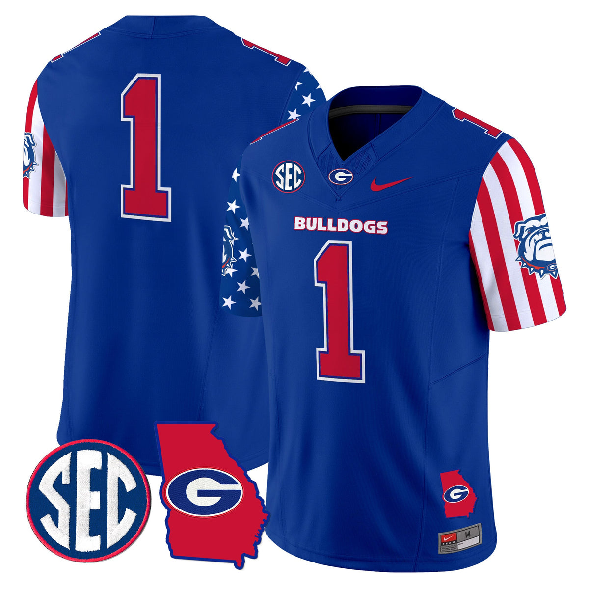 Men's Georgia Bulldogs American Style Vapor Limited Jersey - All Stitched