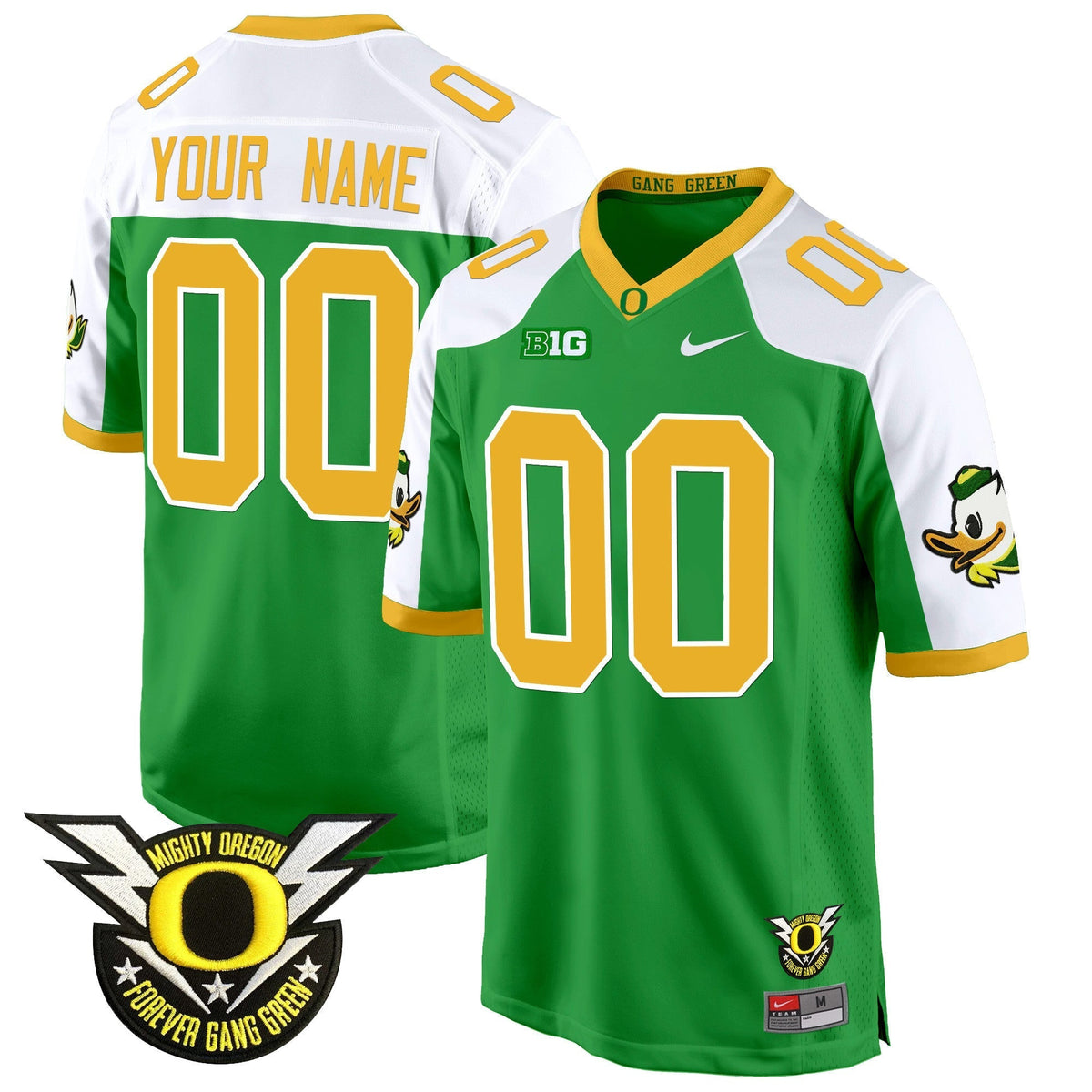 ORE 2024 Forever Gang Green & BIG Patch Game Custom Jersey - All Stitched