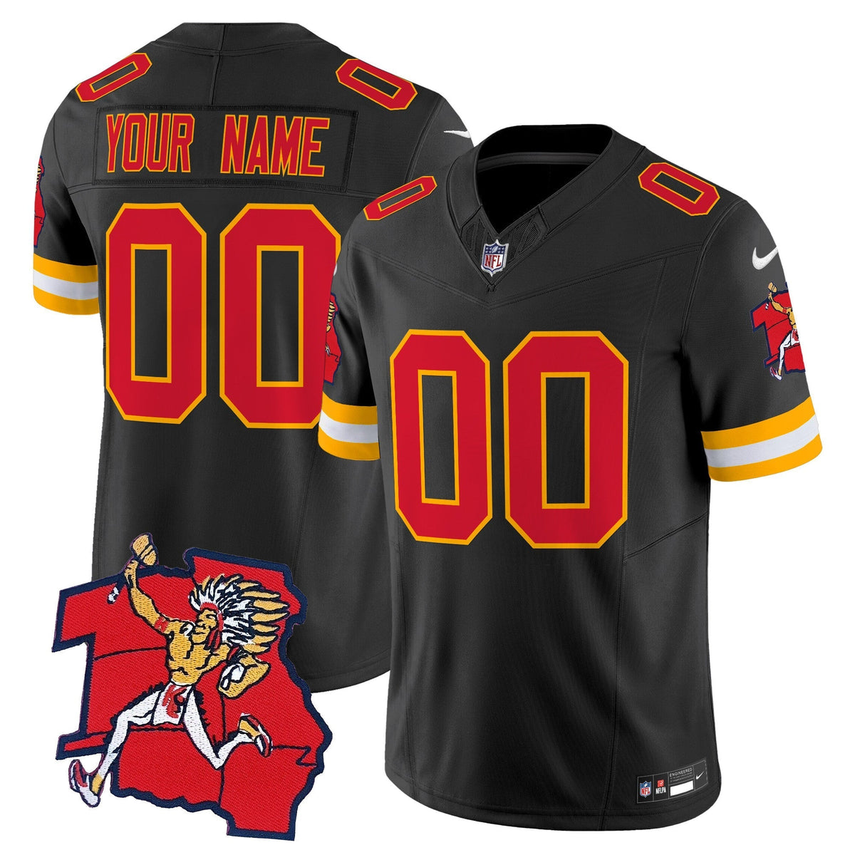 Chiefs 1963 Throwback Vapor Limited Custom Jersey - All Stitched