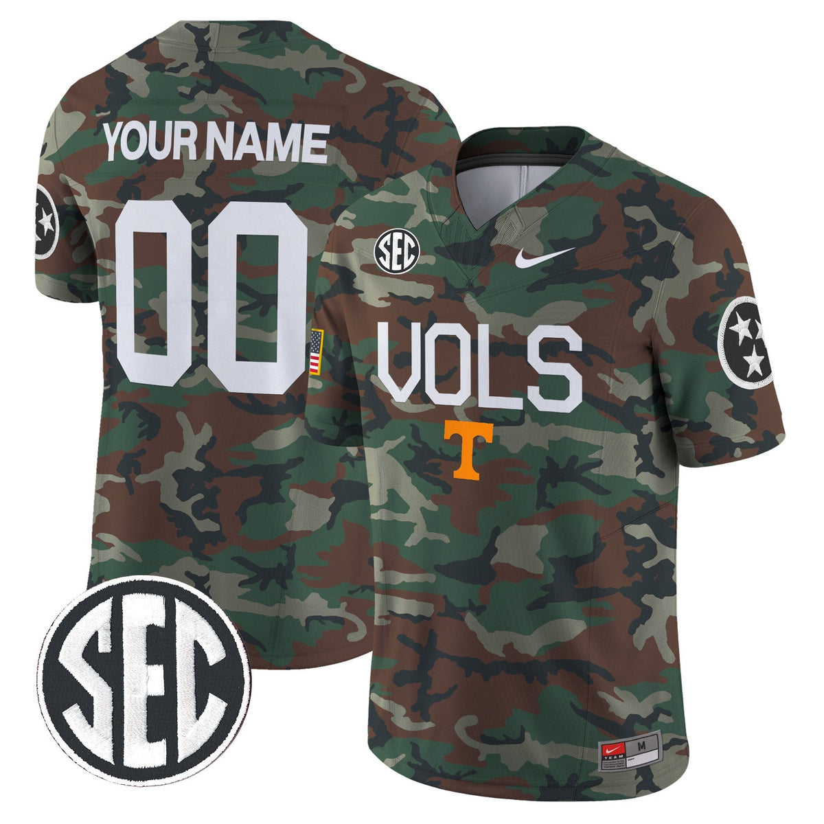 TENN 2024 Military Vapor Limited Custom Jersey - All Stitched