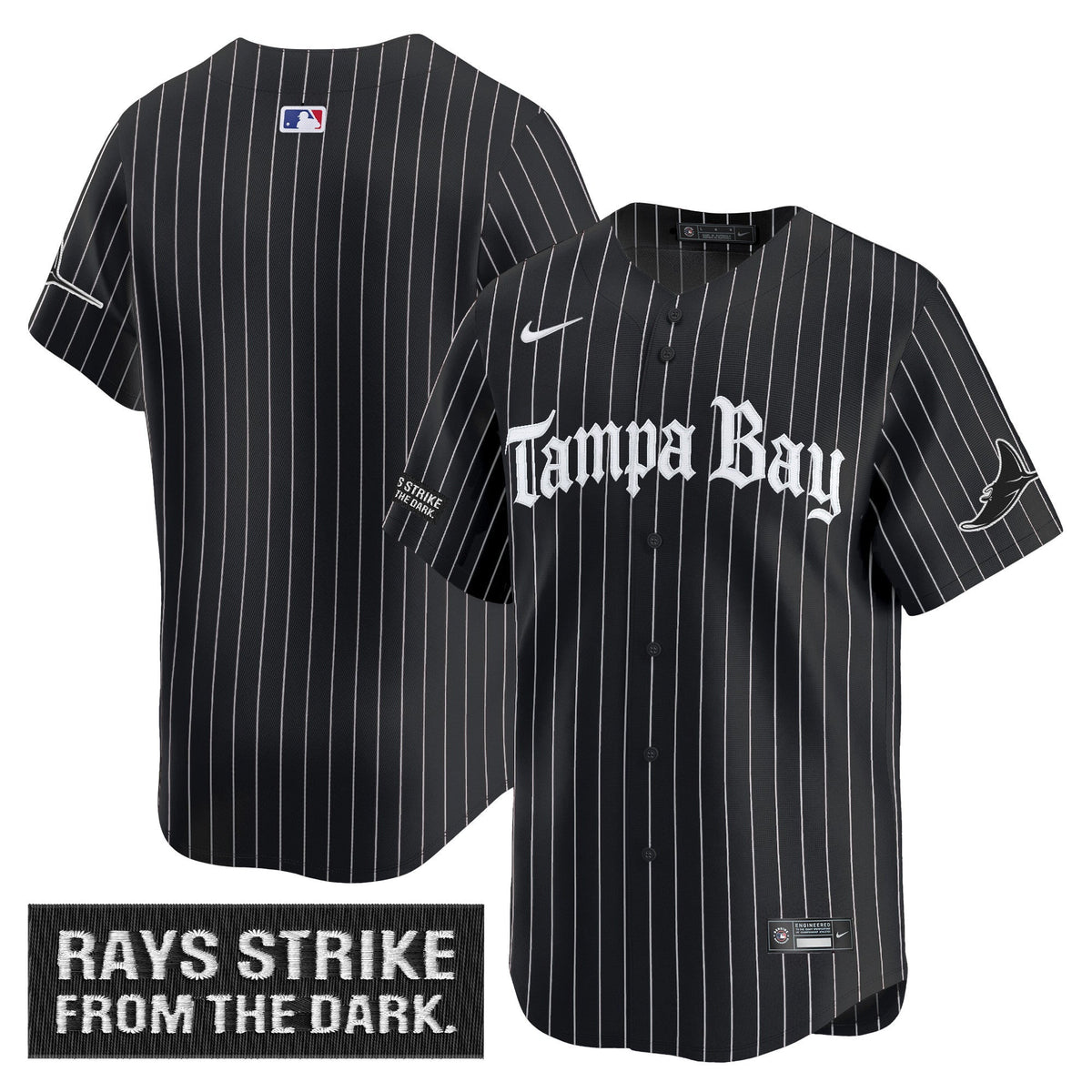 Men's Tampa Bay Rays 'Gothic Deepwater Edition' Vapor Premier Limited Jersey - All Stitched