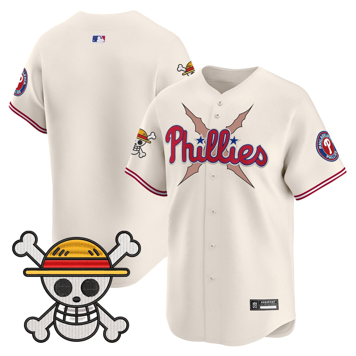 Men's Philadelphia Phillies x One Piece 2025 Vapor Premier Limited Jersey - All Stitched