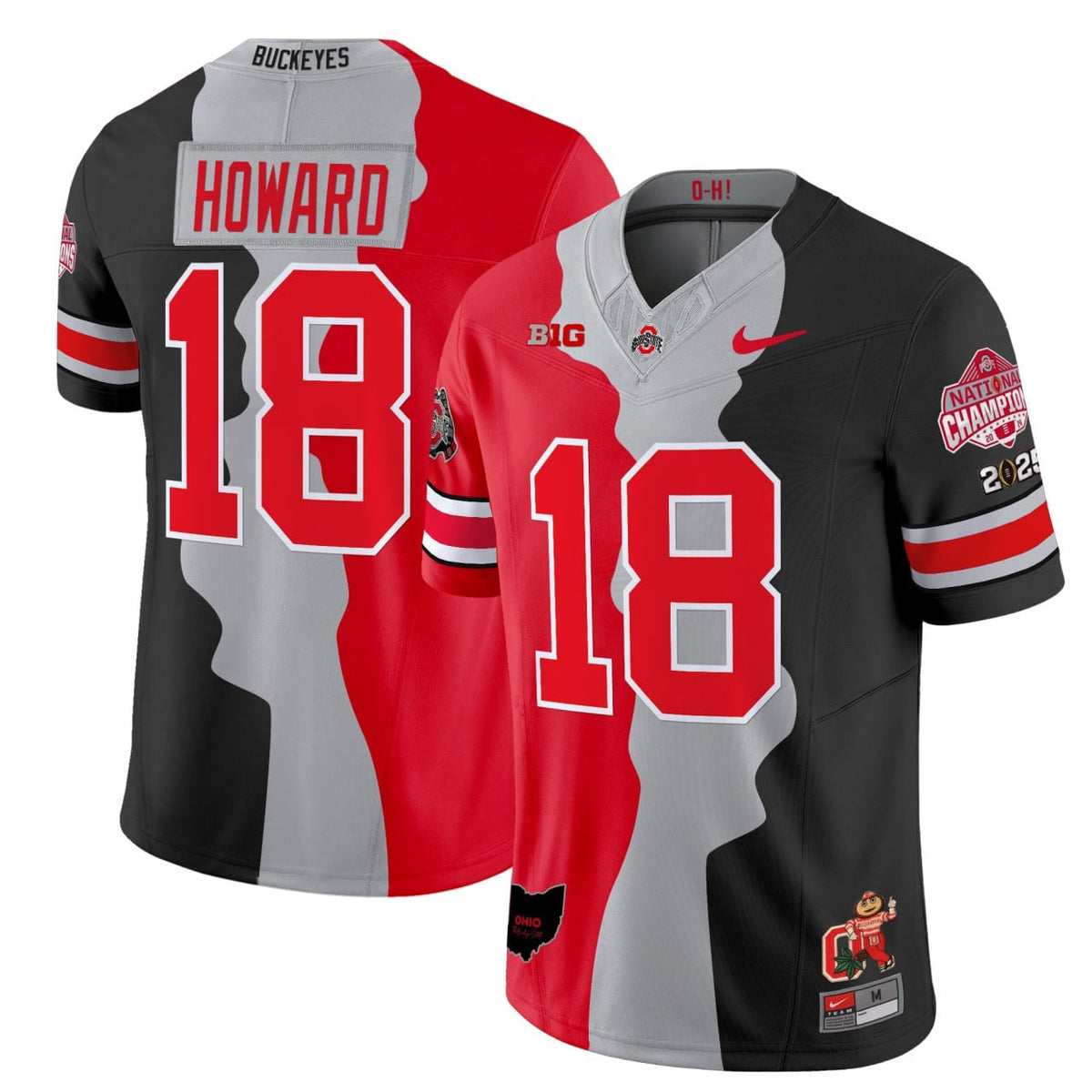 Ohio State Buckeyes Split Jersey - All Stitched