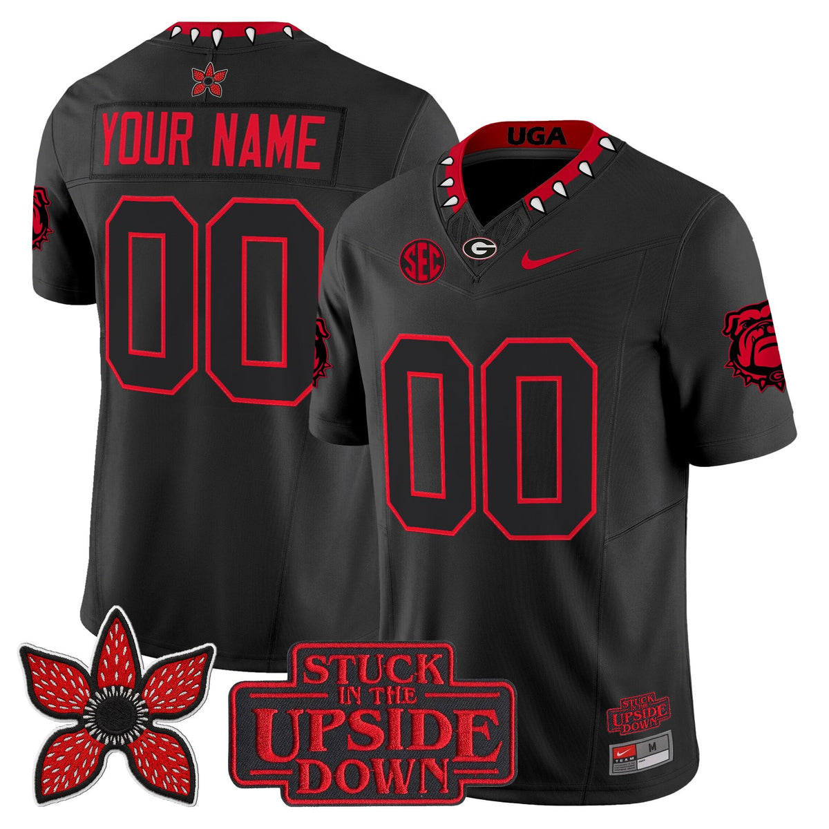 Georgia Bulldogs 'Stranger Things Edition' Vapor Limited Custom Jersey - All Stitched