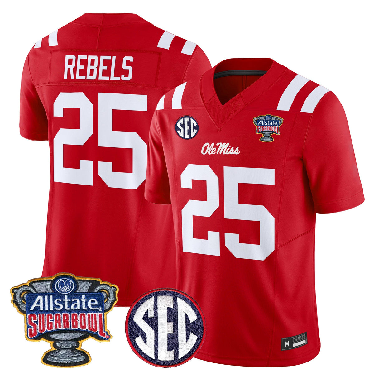 Ole Miss Rebels 2026 Sugar Bowl Vapor Limited Jersey - All Stitched