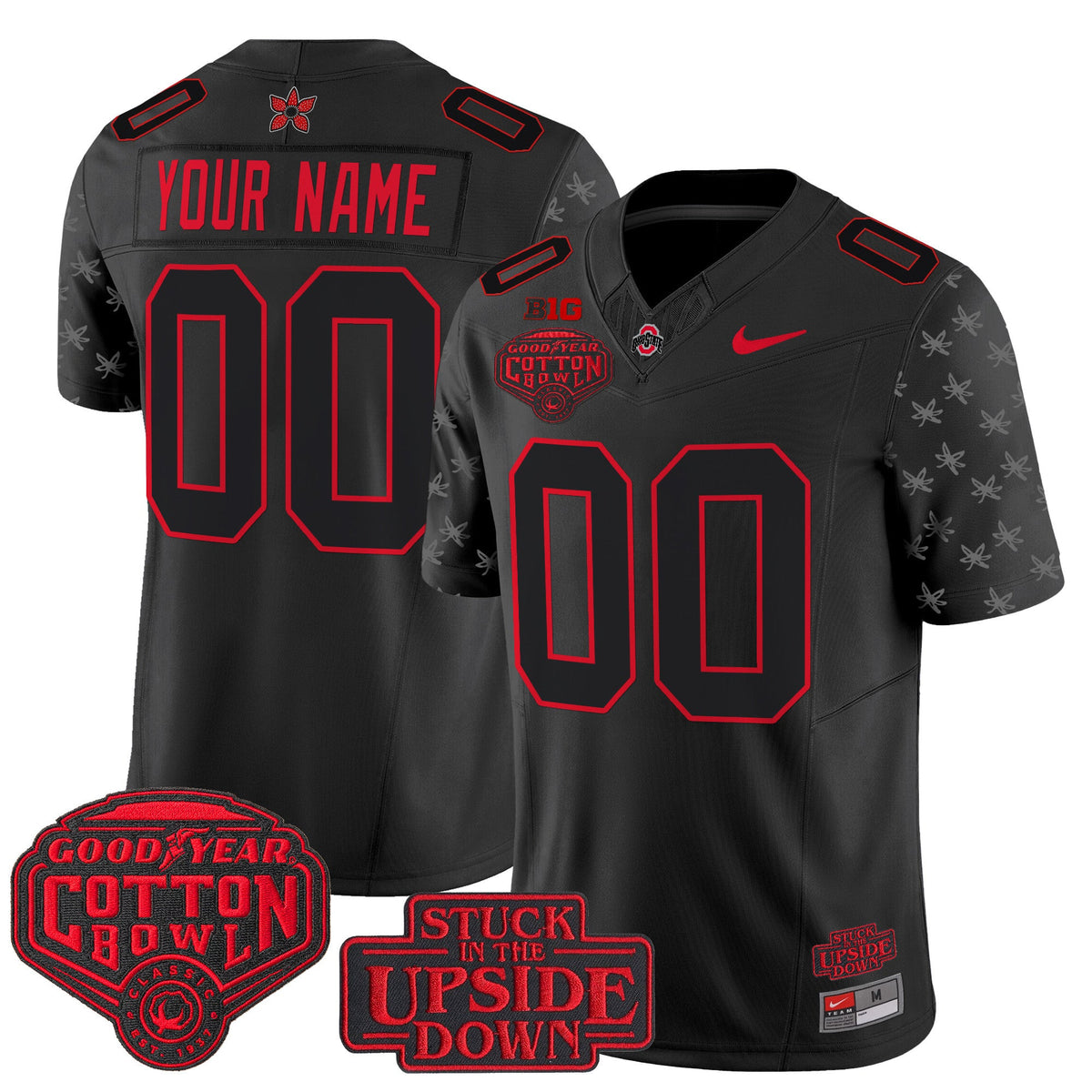 Ohio State Buckeyes 'Stranger Things Edition' Vapor Limited Custom Jersey - 2025 Cotton Bowl Patch - All Stitched