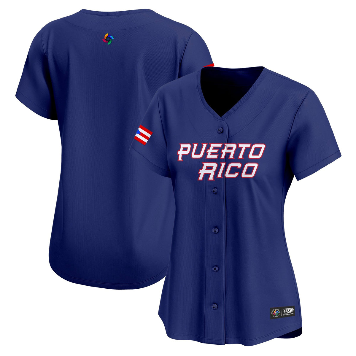 Women's Team Puerto Rico World Baseball Classic Vapor Premier Jersey - 2026 Roster - All Stitched
