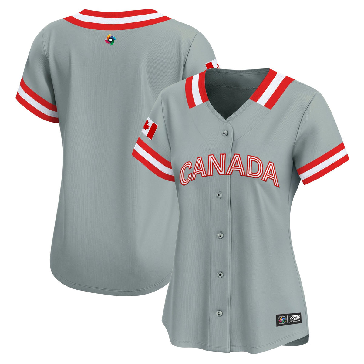Women's Team Canada World Baseball Classic Vapor Premier Jersey - 2026 Roster (Projected Number) - All Stitched