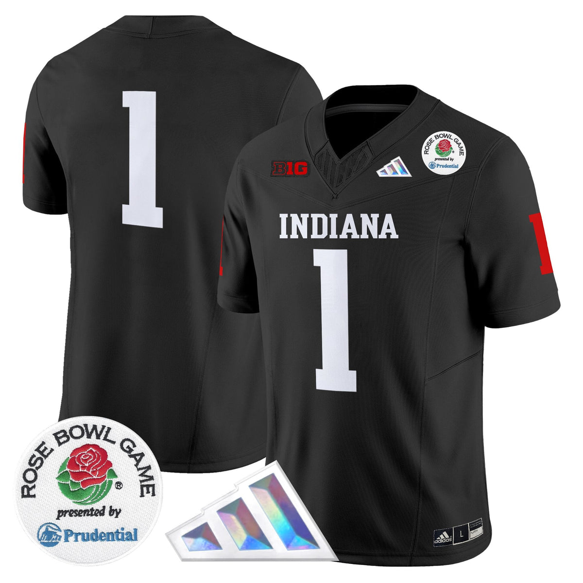 Men's Indiana Hoosiers 2025 Rose Bowl Vapor Limited Jersey V2 - All Stitched
