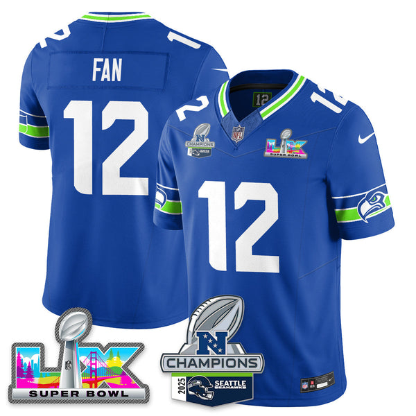 SEA 2025 Vapor Limited Jersey - NFC Champions Limited Patch - All Stitched n10