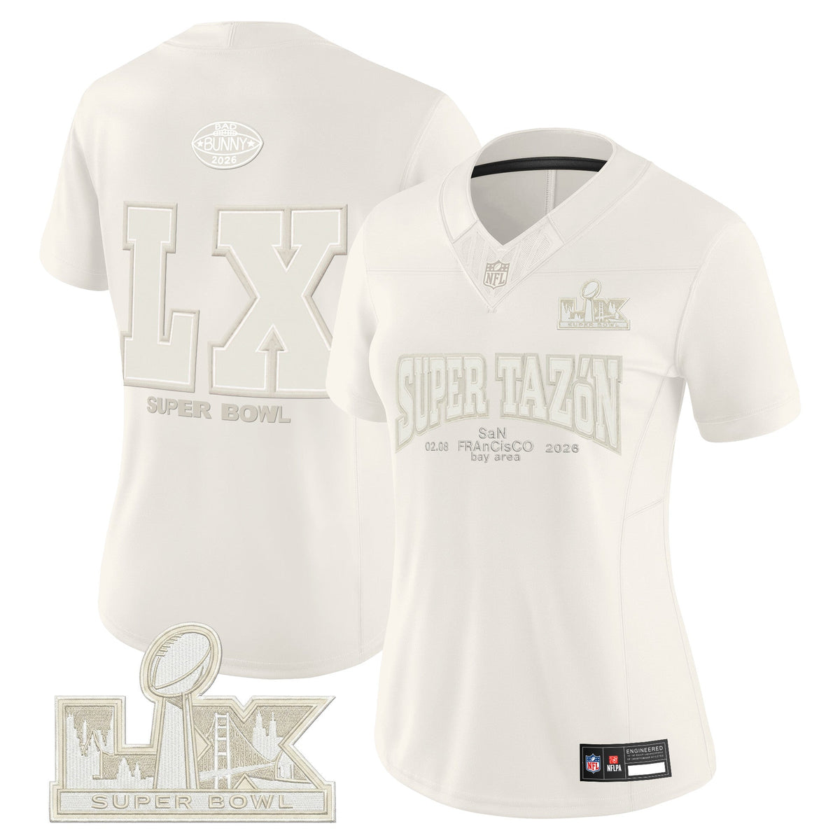 Bad Bunny x Super Bowl LX Vapor Limited Jersey - All Stitched