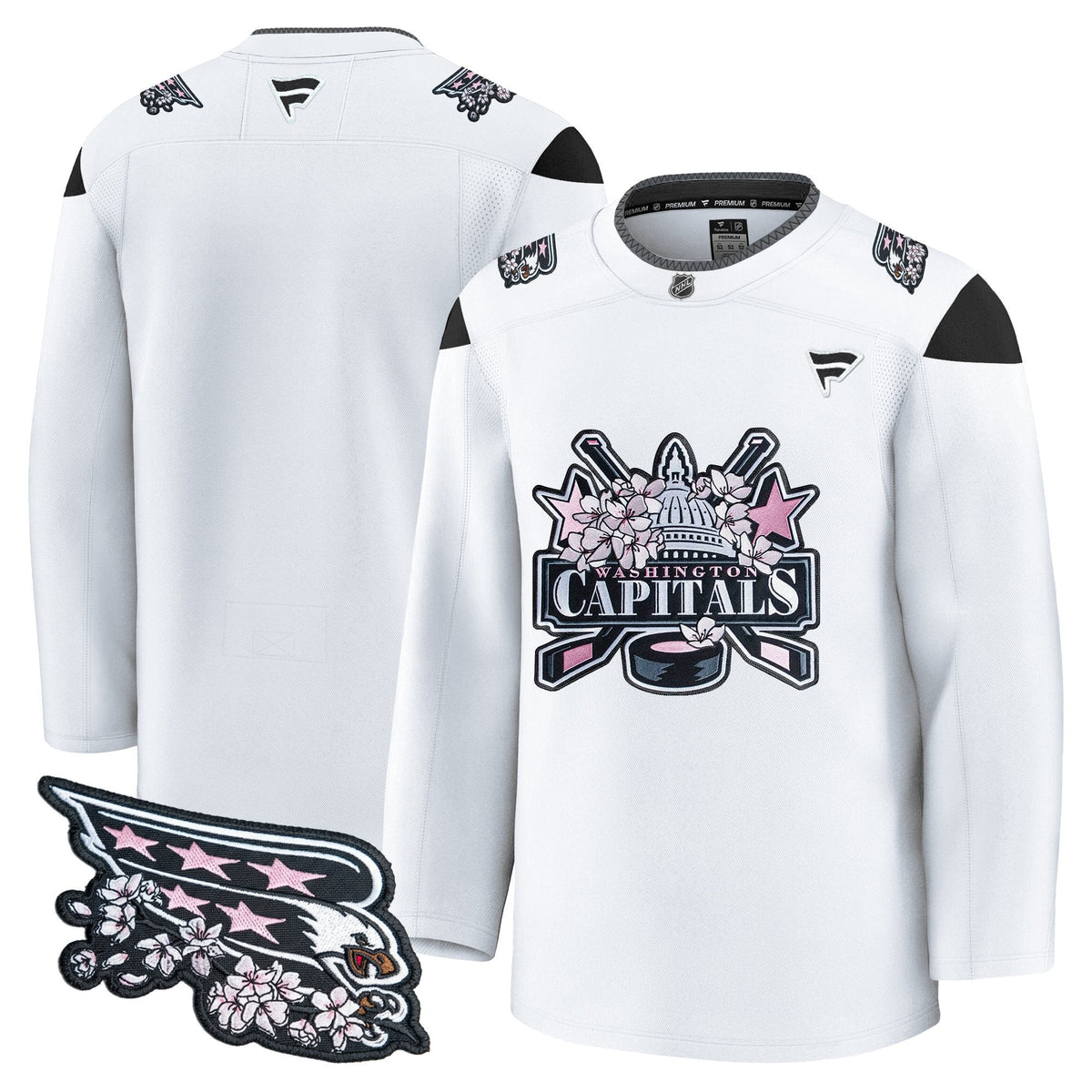 Men's Washington Capitals 2026 Cherry Blossom Premium Jersey - All Stitched