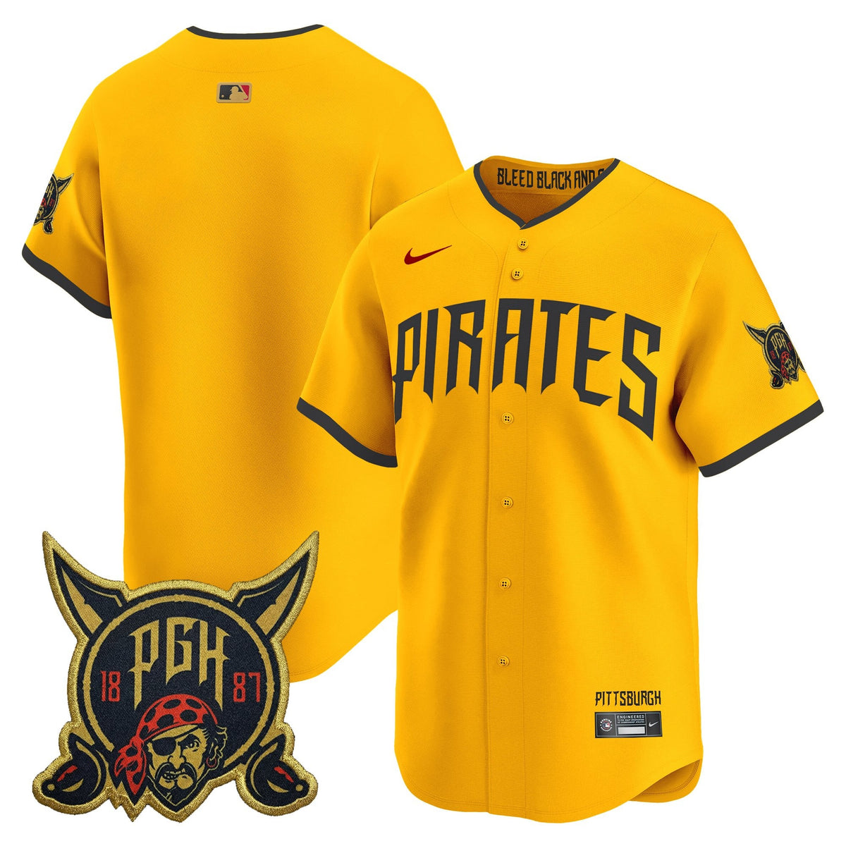 Men's Pittsburgh Pirates 2026 City Connect Vapor Premier Limited Jersey - All Stitched