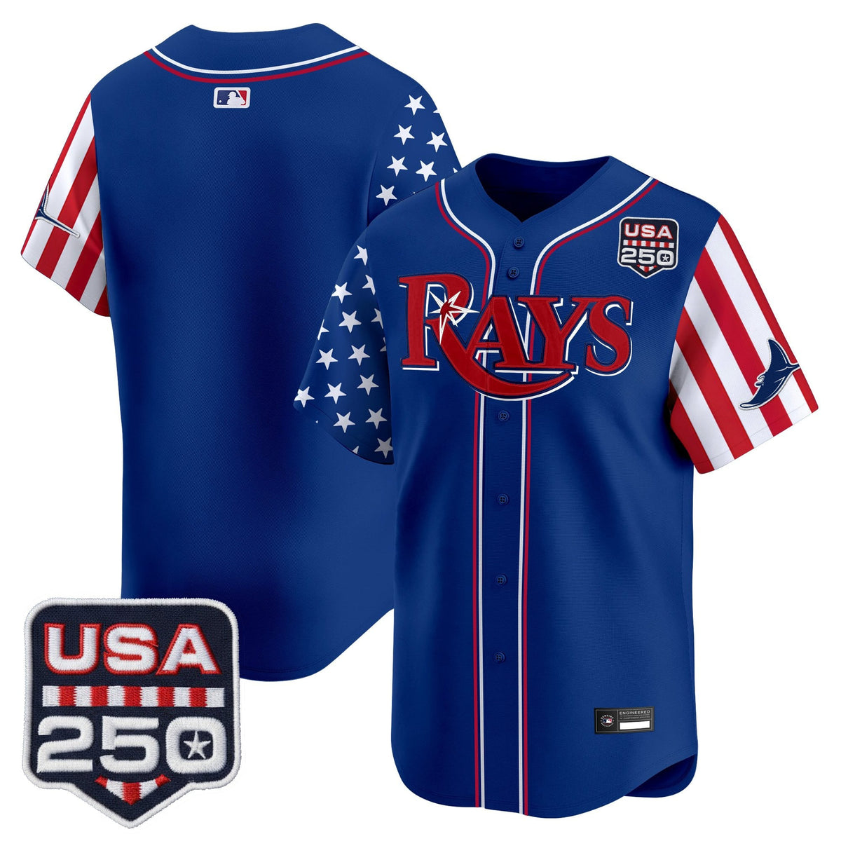 Tampa Bay Rays "America 250 Edition" Vapor Premier Limited Jersey - All Stitched