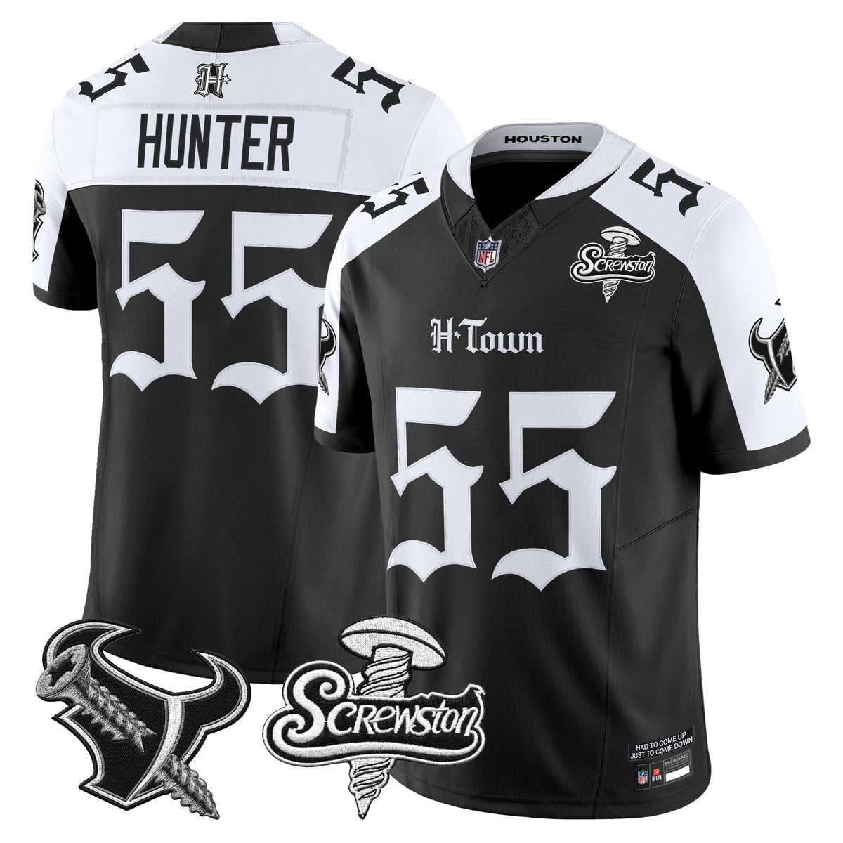 Houston Texans DJ Screw Vapor Limited Jersey - Gothic Edition - All Stitched