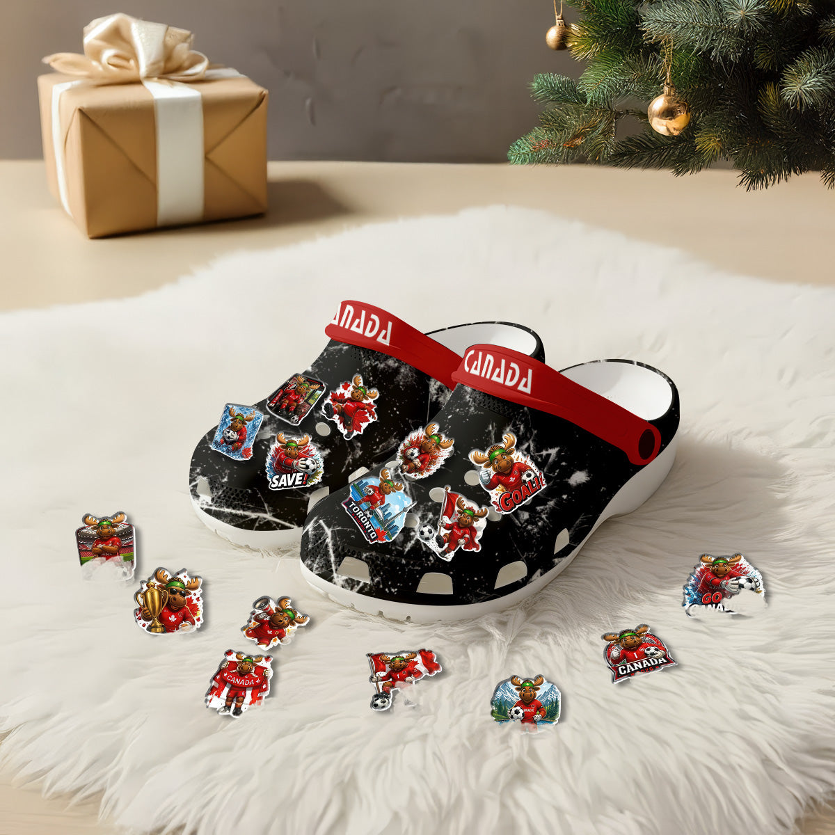 Canada Clogs WC2026 Black - Charms Gift Set
