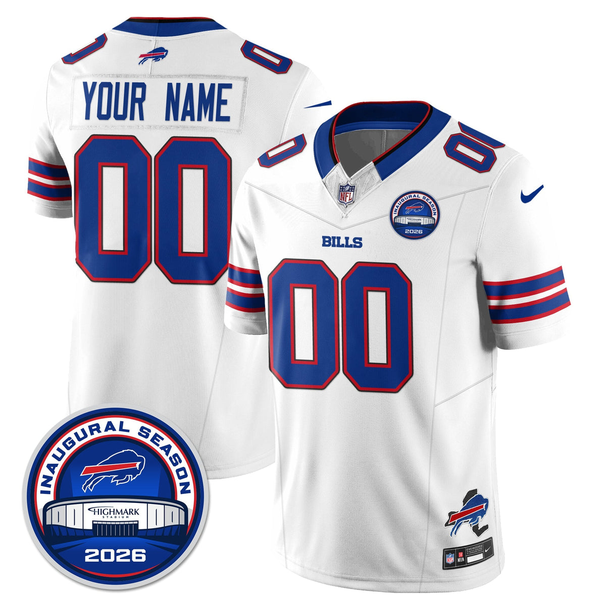 BUF 2026 Inaugural Season Patch Vapor Limited Jersey - All Stitched