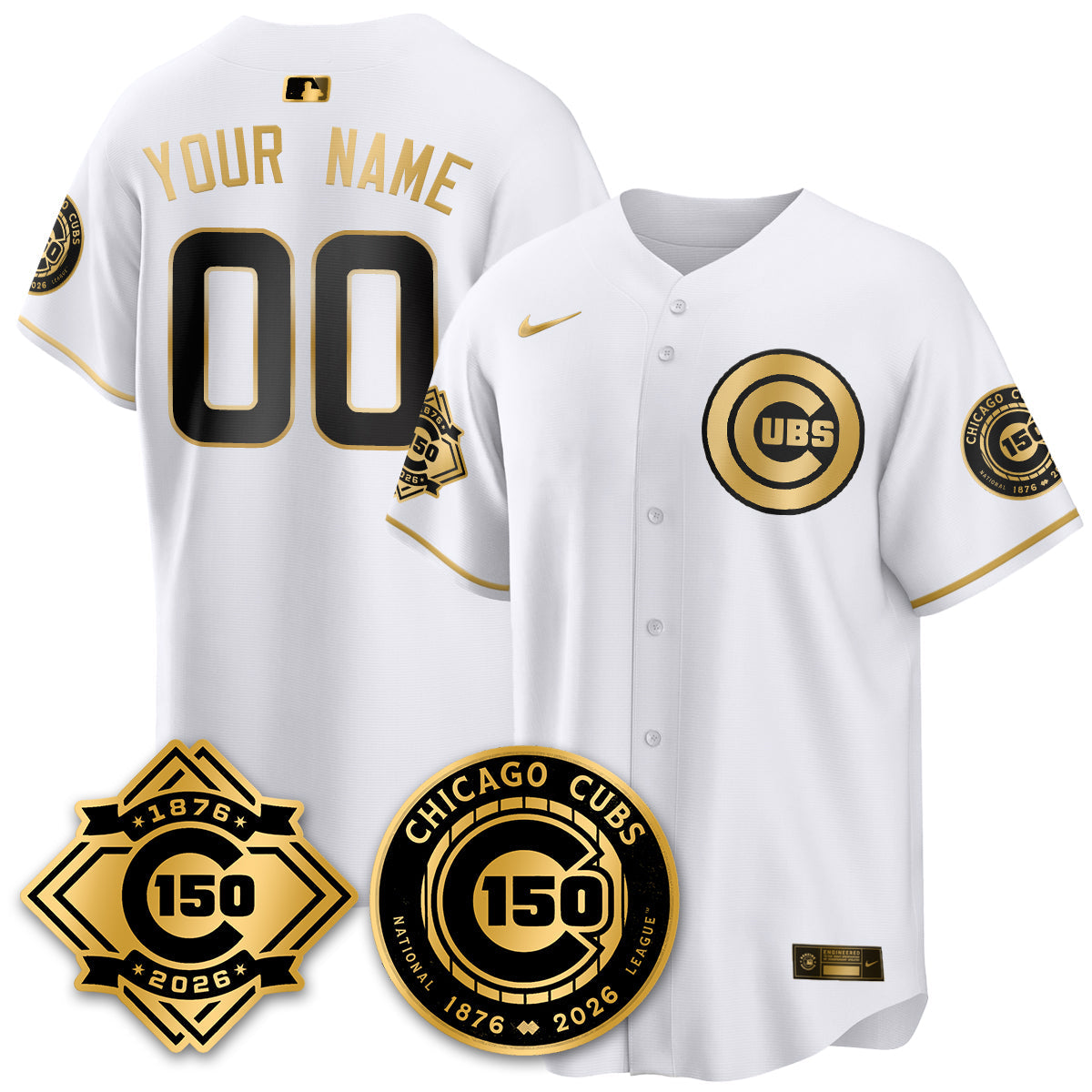 CHC Vapor Limited Gold Jersey - 150th Anniversary - All Stitched