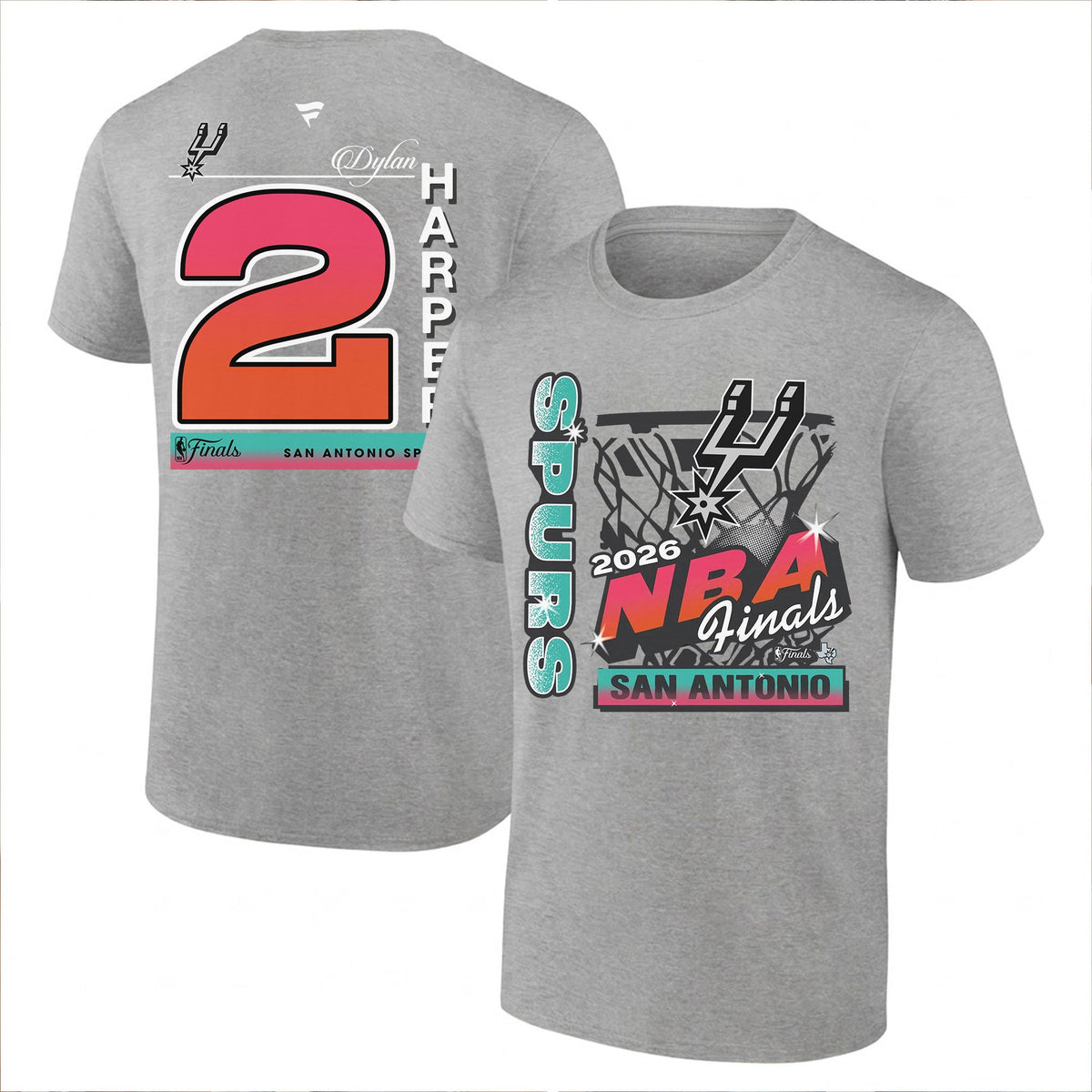 SAS 2026 NBA Western Conference Champions Printed T-Shirt V2