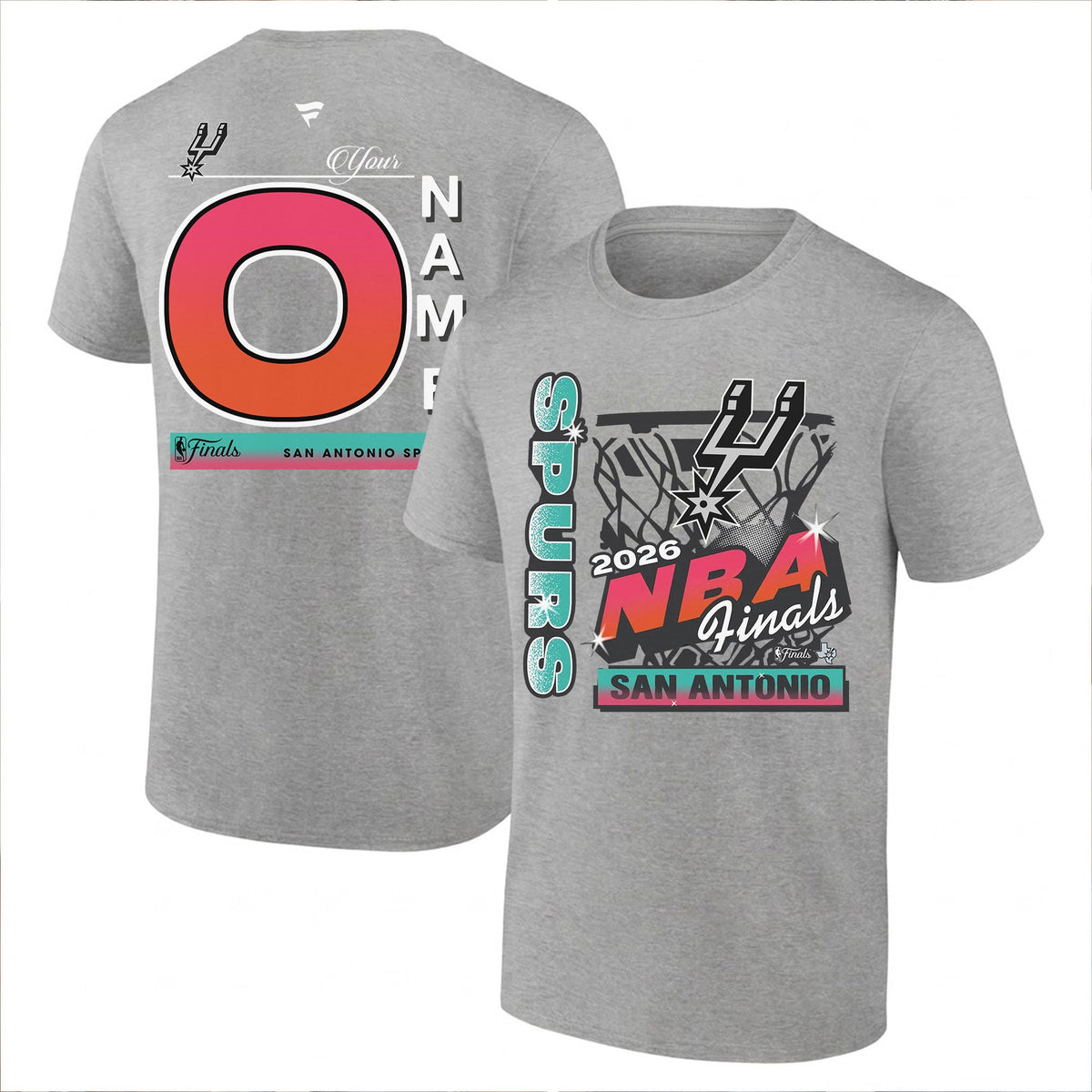 SAS 2026 NBA Western Conference Champions Custom Printed T-Shirt V2