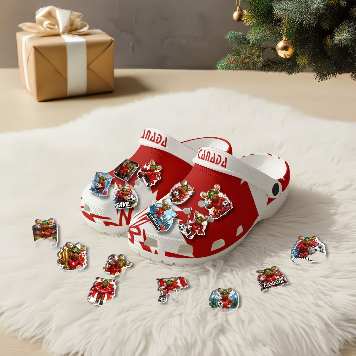 Canada Clogs WC2026 Red - Charms Gift Set