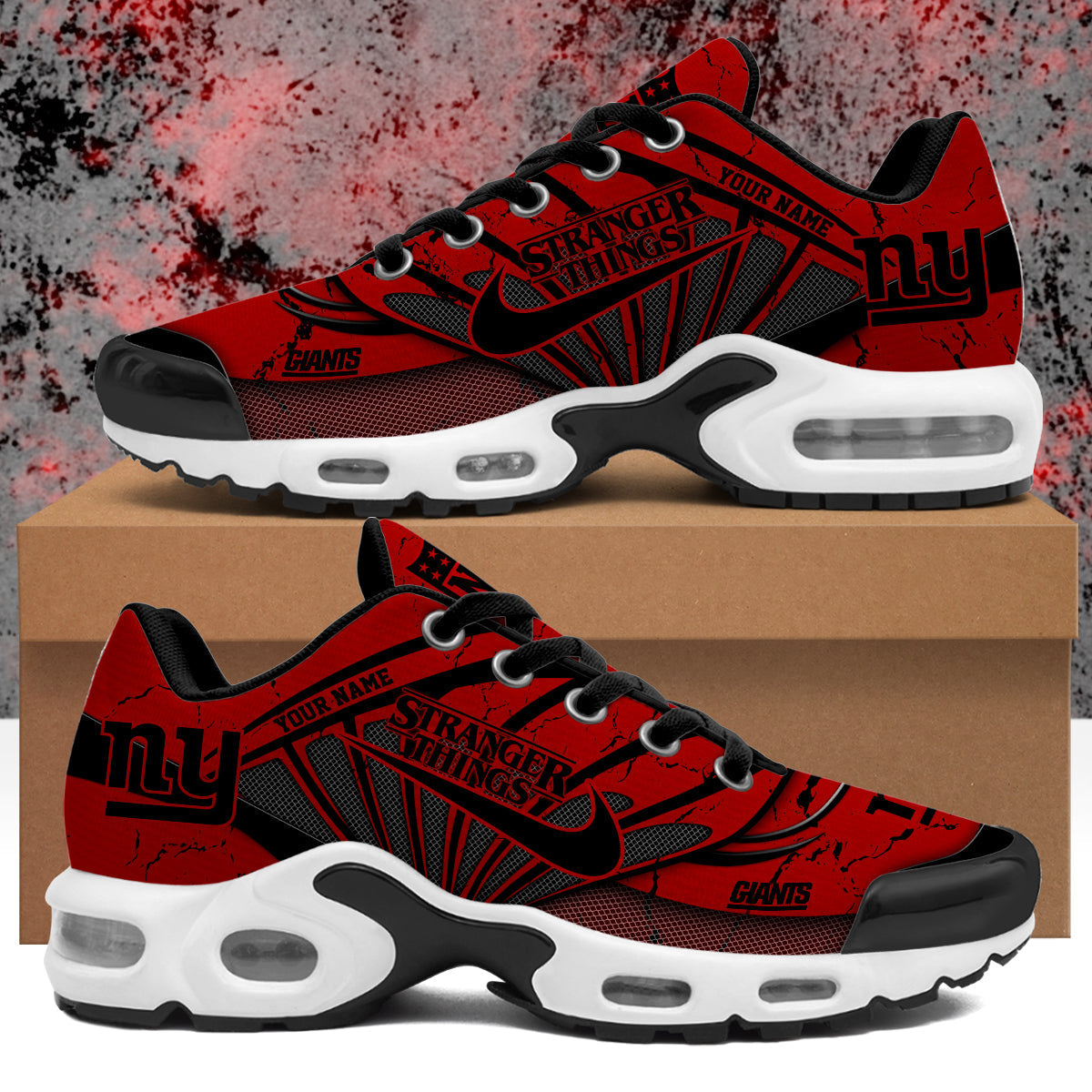 NYG Stranger Things Personalized Air Max Shoes