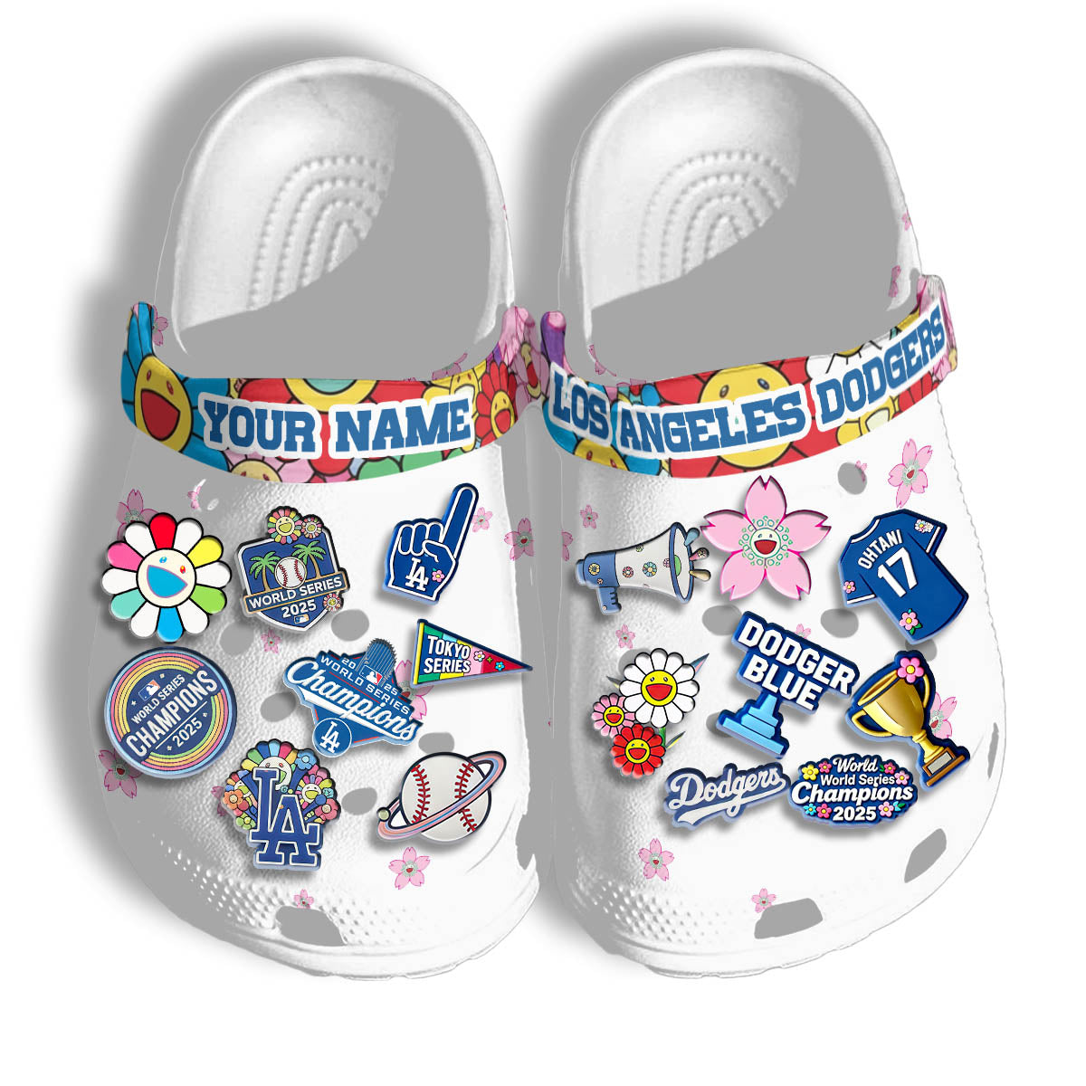 LAD Tokyo Series White Clogs - Charms Gift Set