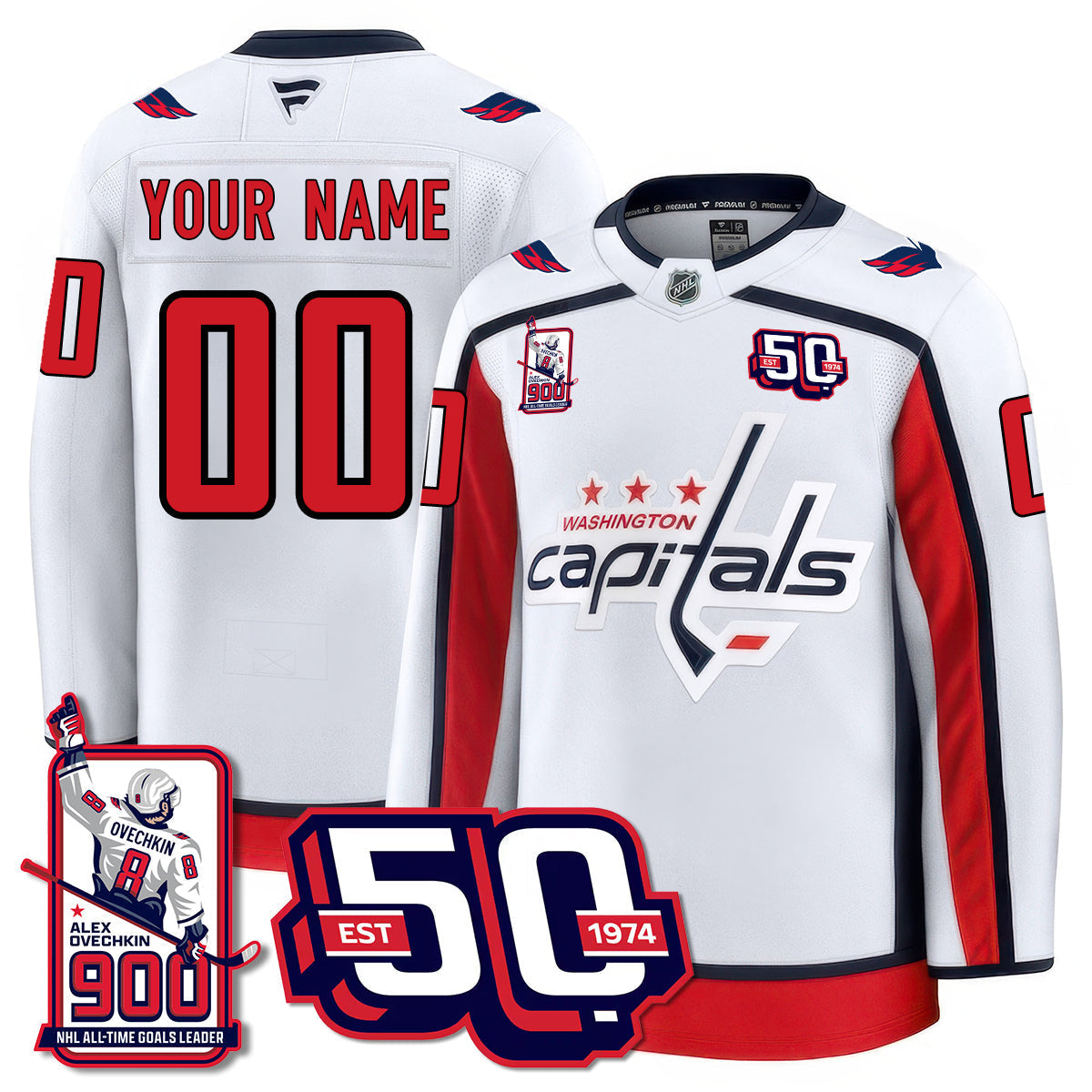 WSH 2025 Premium Jersey - 900 GOALS - All Stitched