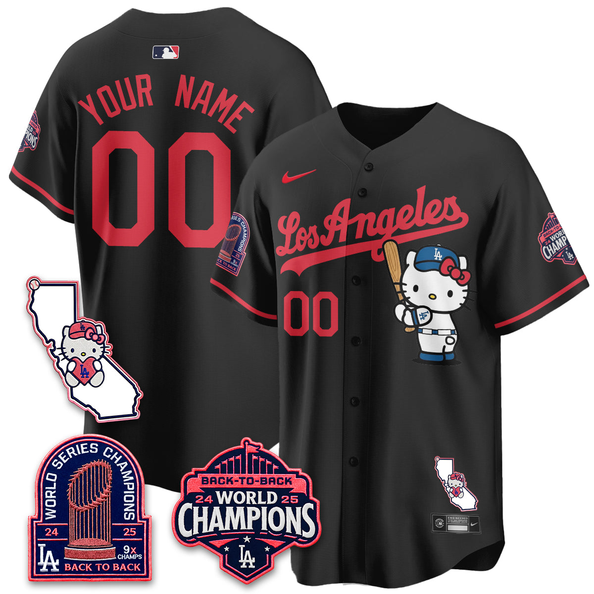 LAD x Meow KT 2026 Vapor Custom Jersey - All Stitched - V4