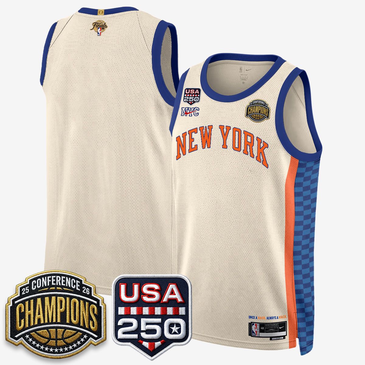 NYK 2026 NBA Eastern Conference Champions City Edition Jersey V2- Stitched