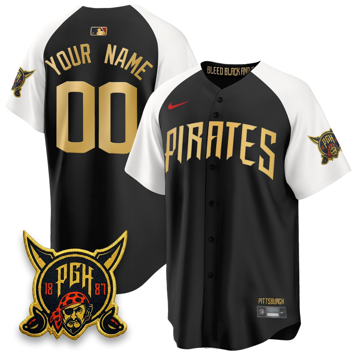 Custom PIT 2026 City Connect Vapor Limited Jersey - All Stitched
