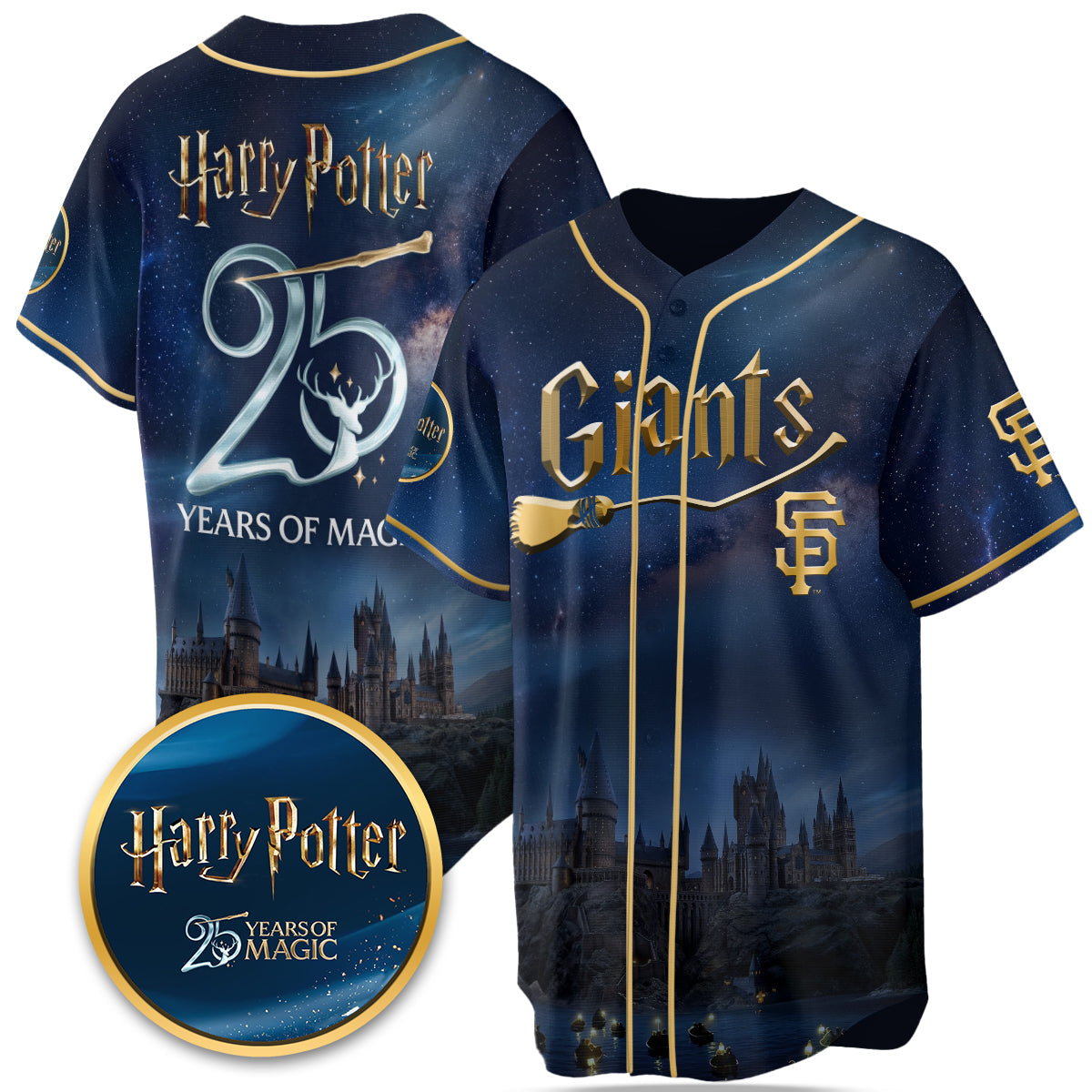 Baseball Team x HP 25 Years of Magic Limited Edition Jersey - Printed