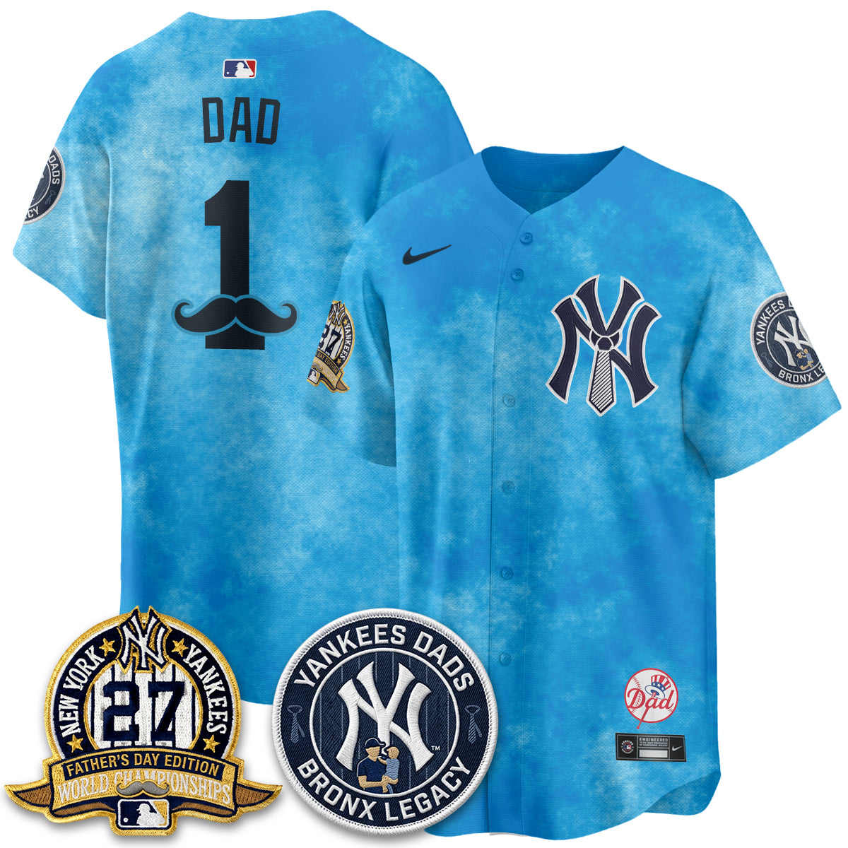 NYY Happy Father's Day 2026 Jersey - Stitched