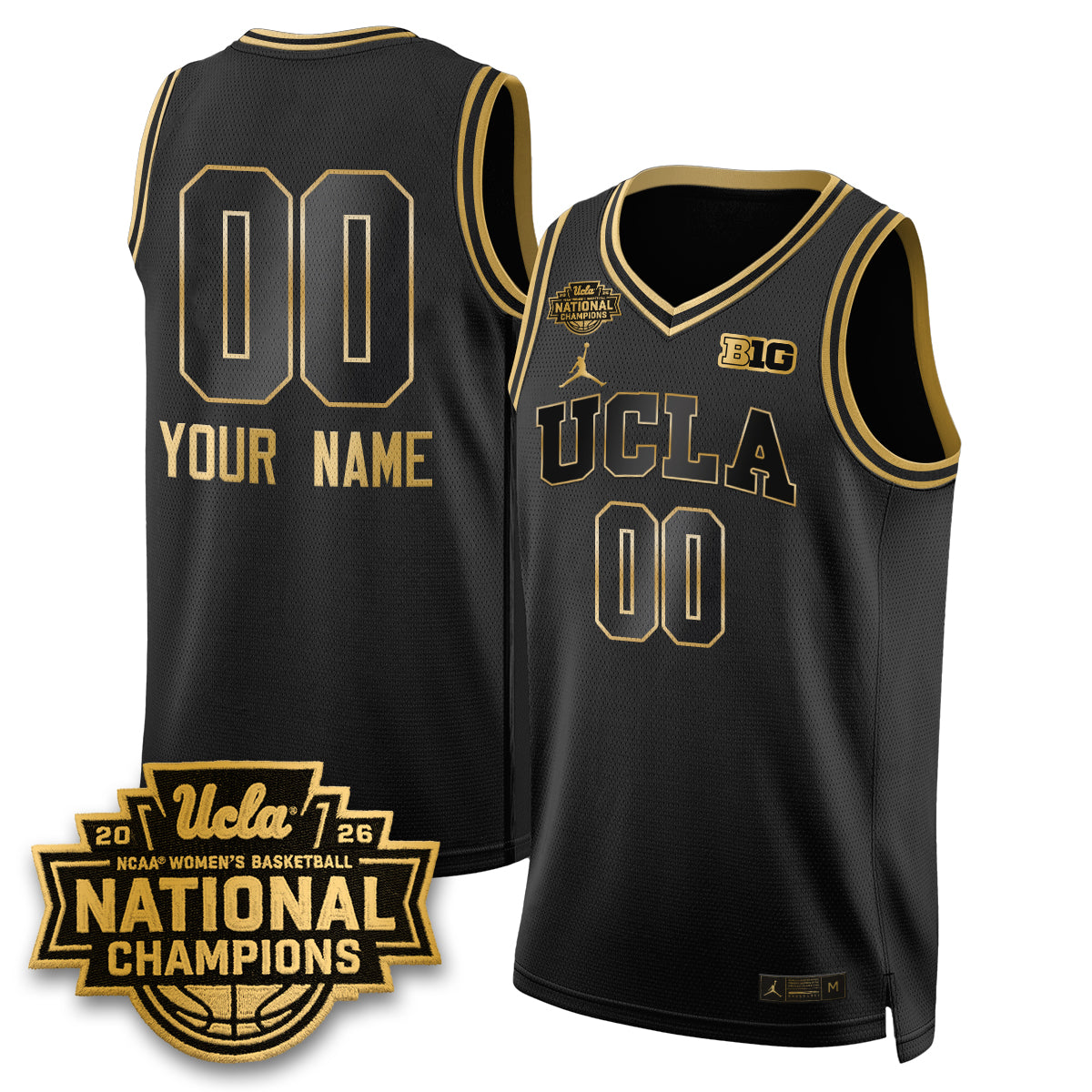 UCLA Women's Basketball National Champion 2026 Gear Limited Custom Jersey - All Stitched