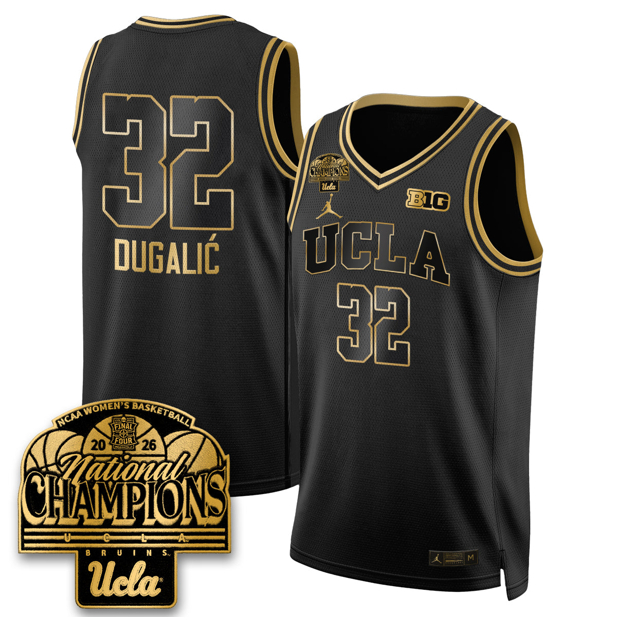 UCLA Women's Basketball National Champion 2026 Limited Jersey - All Stitched