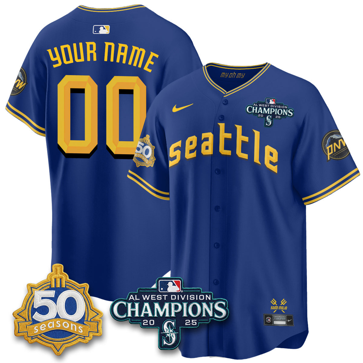 SEA 2026 Vapor Limited Custom Jersey - 50th Anniversary - All Stitched