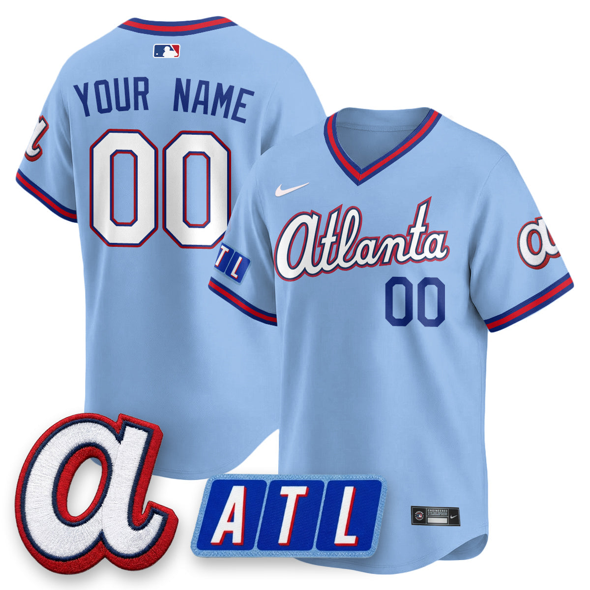 ATL 2026 New Era City Connect Vapor Custom Limited Jersey - All Stitched