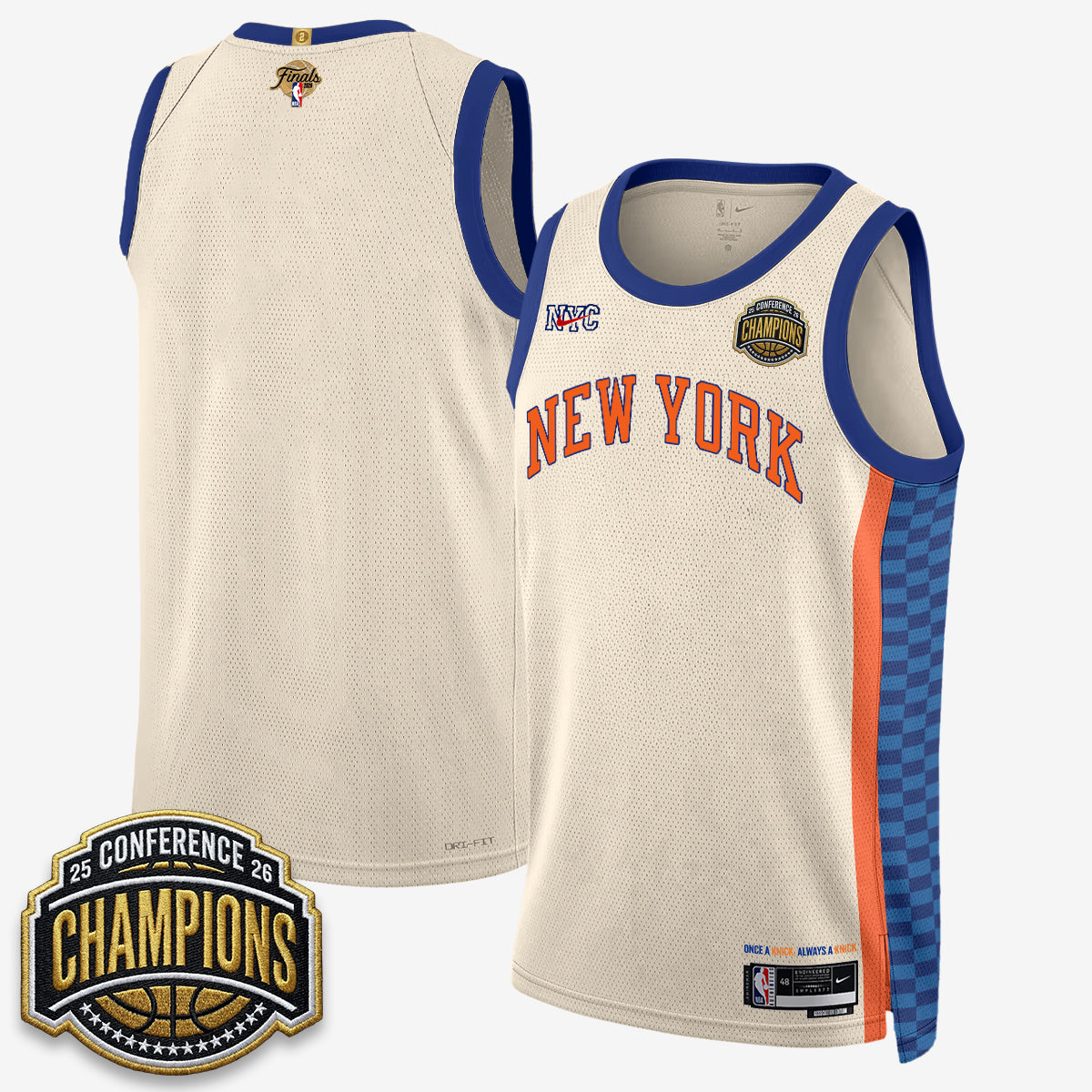 NYK 2026 NBA Finals City Edition Jersey V3- Stitched