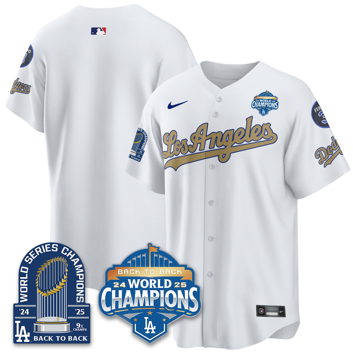 LAD Alternate Vapor Limited Jersey - 9x Champs - All Stitched