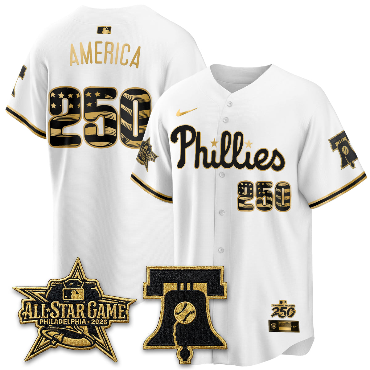 PHI Fourth of July USA Vapor Limited Jersey - Stitched