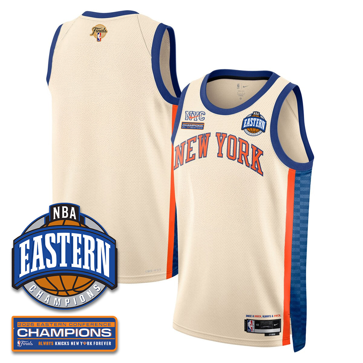 NYK 2026 NBA Eastern Conference Champions Vapor Jersey - Stitched