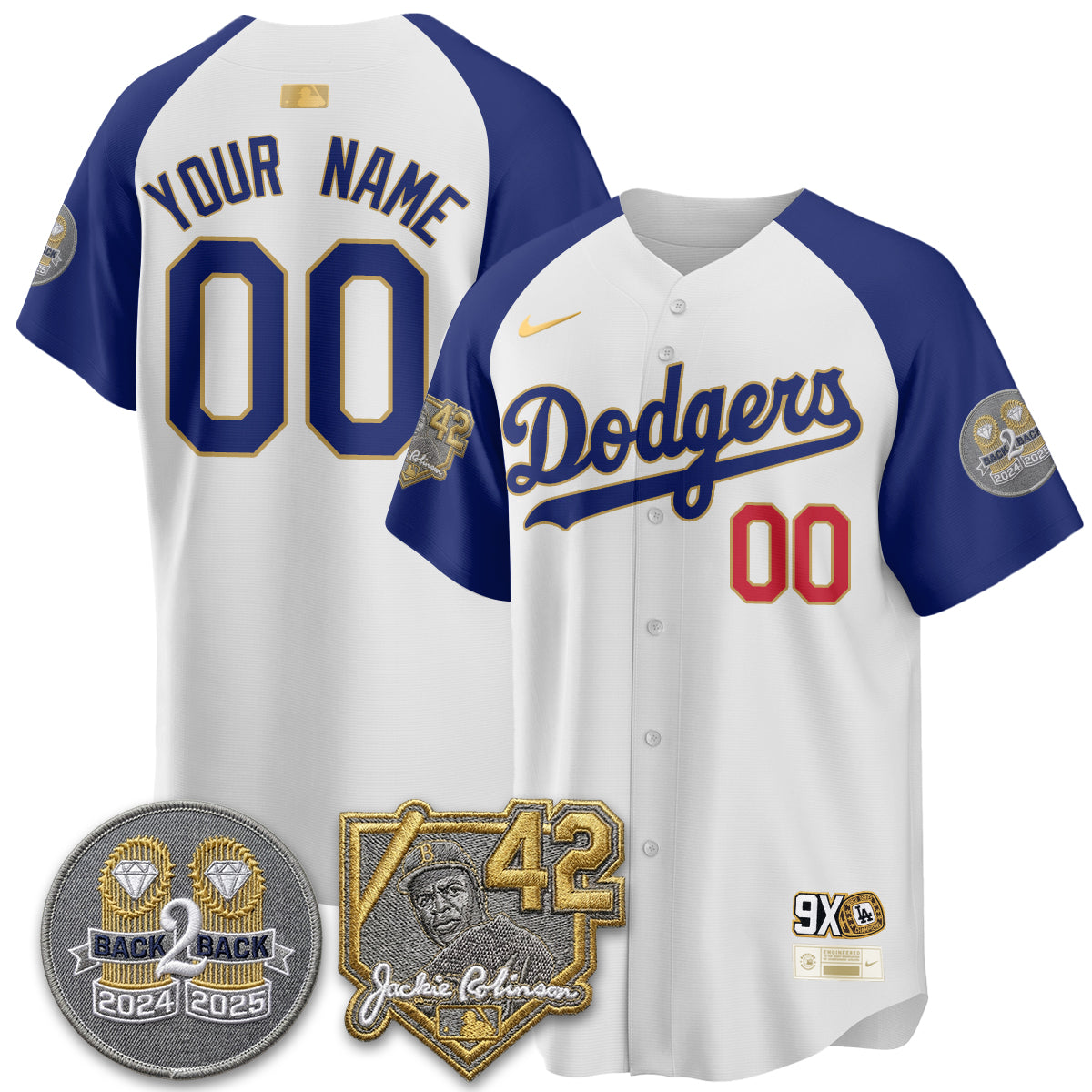 LAD - 2026 Jackie Robinson Day Vapor Custom Limited Jersey - All Stitched