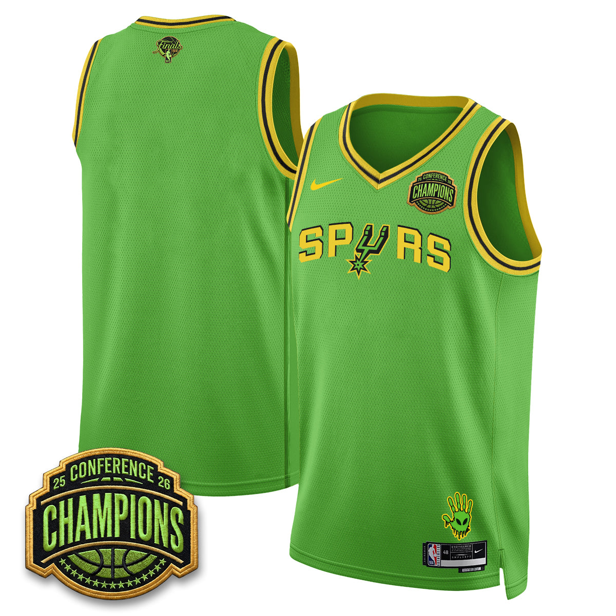 SAS 2026 Basketball Finals Alien Style Vapor Jersey - Stitched