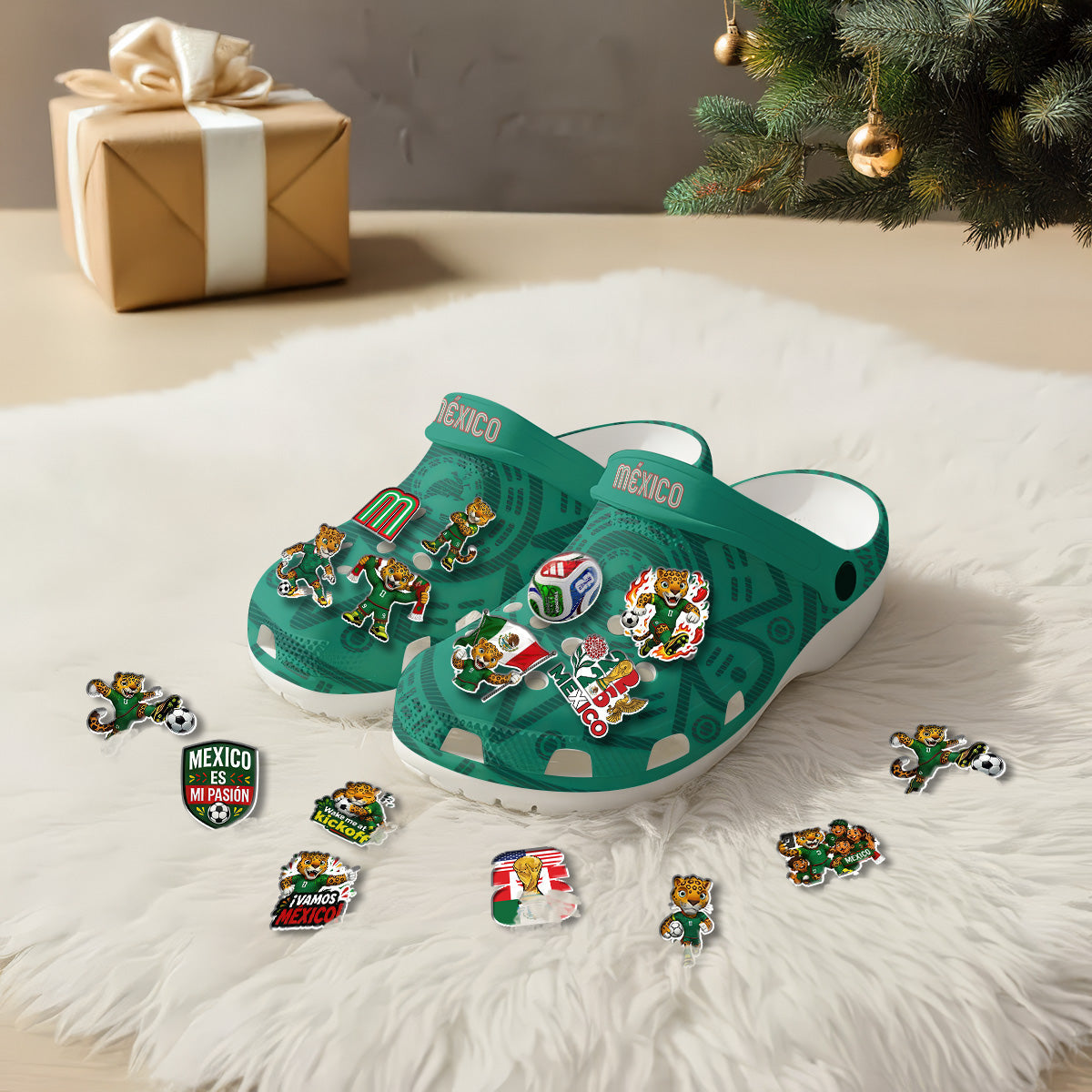 Mexico Clogs WC2026 Green - Charms Gift Set