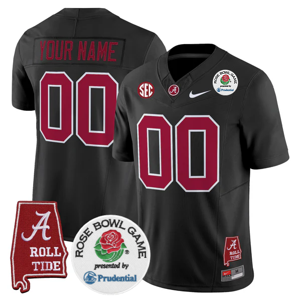 BAMA 2025 Rose Bowl Vapor Limited Custom Jersey - All Stitched