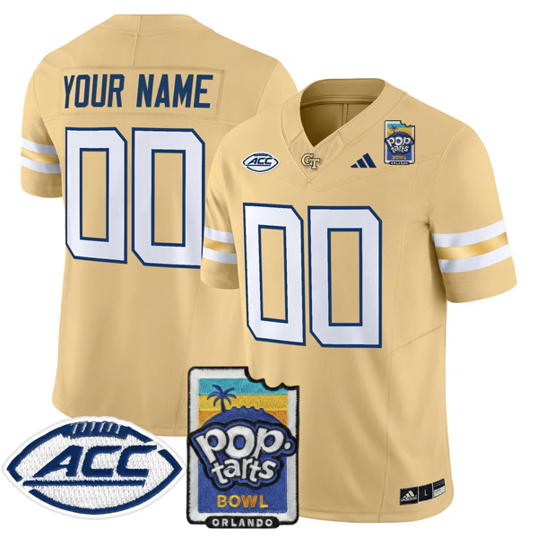 GTYJ 2025 PopTarts Bowl Patch Vapor Limited Custom Jersey - All Stitched