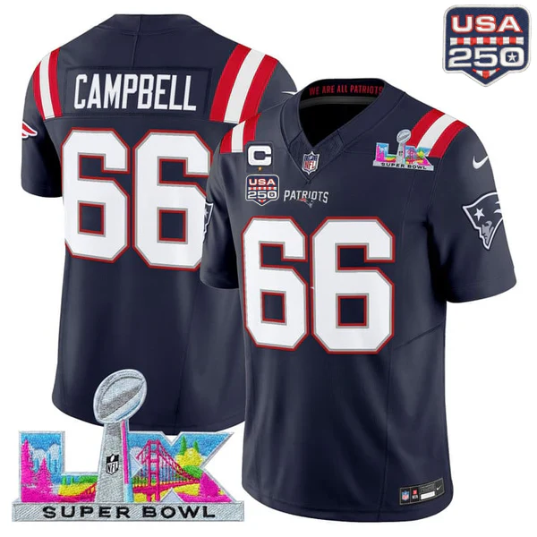 NE 2025 Super Bowl LX Vapor Limited Jersey N18 - All Stitched