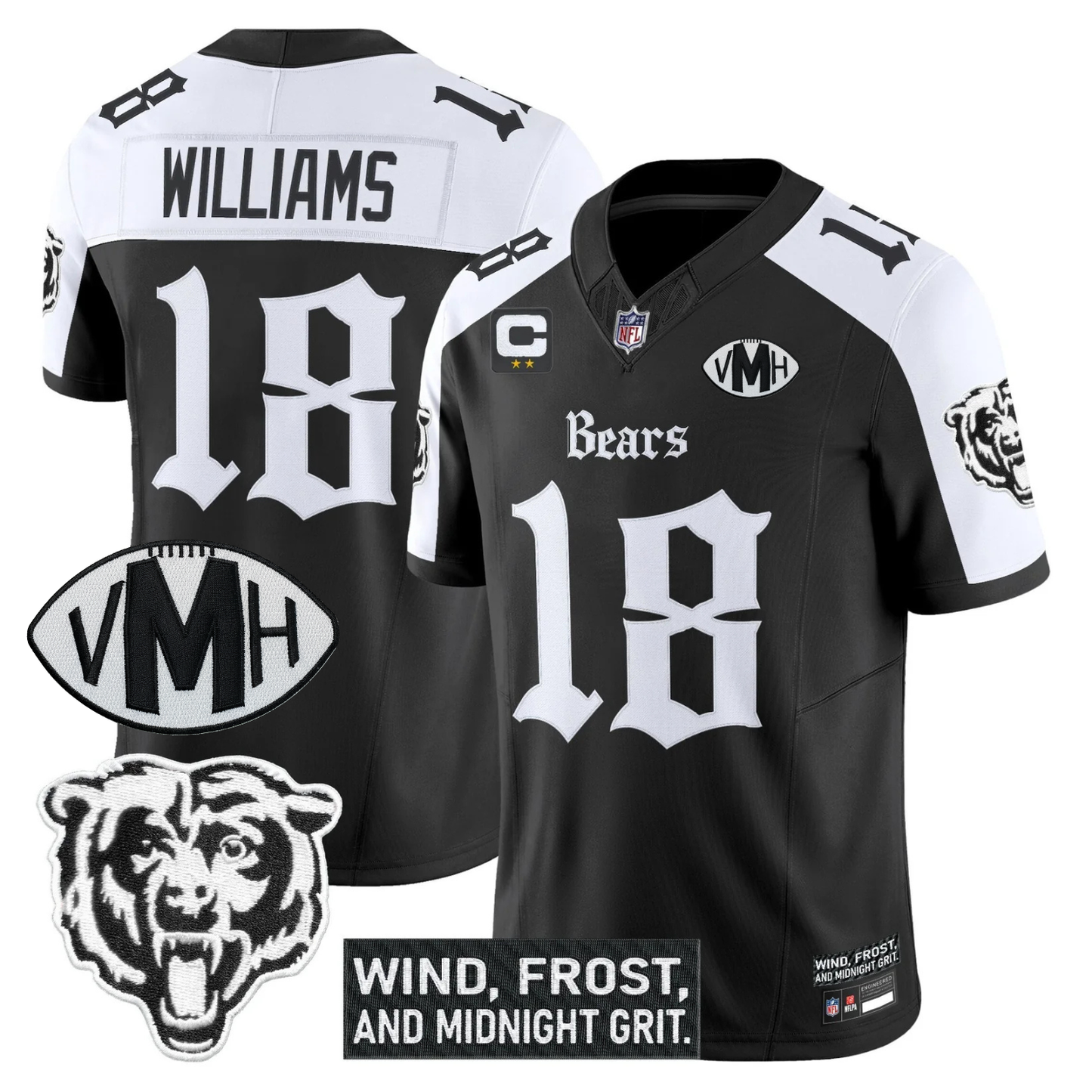 CHI 'Gothic Midway Legacy' VMH Tribute Patch Vapor Limited Jersey - All Stitched