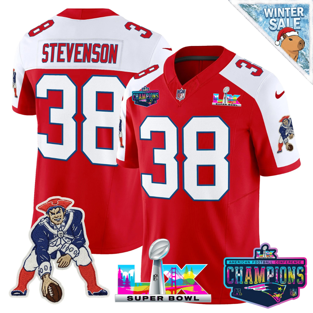 NE 2025 Vapor Jersey - AFC Champions Limited Patch - All Stitched