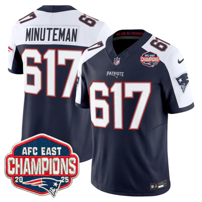 NE AFC East Champions Patch Vapor Limited Jersey - All Stitched